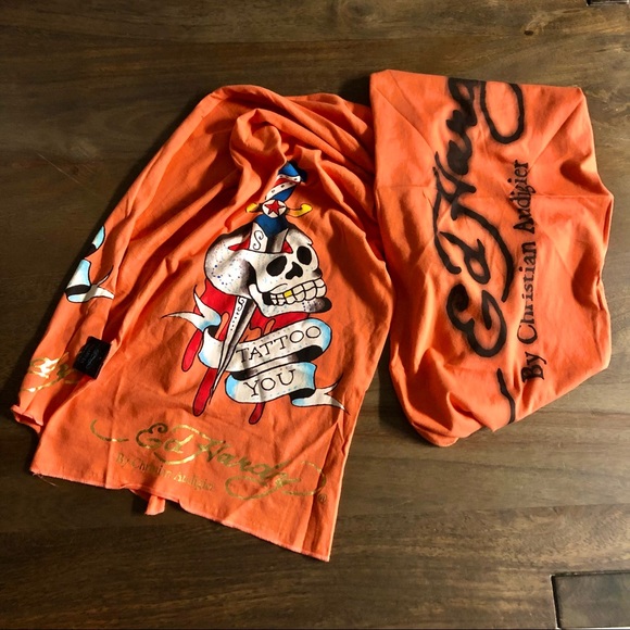 Vintage Ed Hardy by Christian Audigier Scarf - Picture 3 of 8